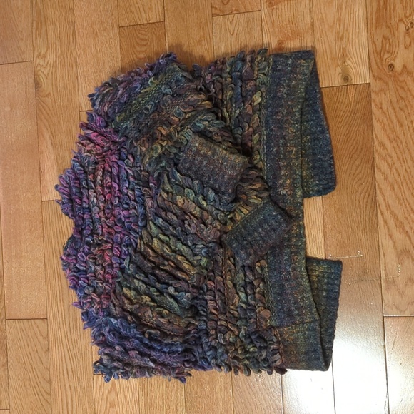 Anthropologie Faux Fur Open Cardigan "Sleeping on Snow" - Picture 4 of 7